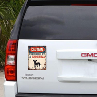 Sticker "Protected by a Chihuahua"