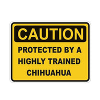 Sticker "Protected by a Chihuahua"