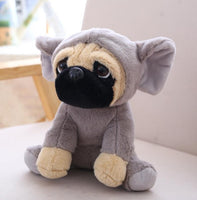 Peluche Pug con Disfraz