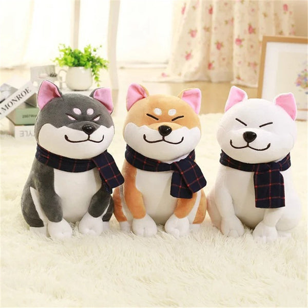 Peluche Shiba Inu con Bufanda